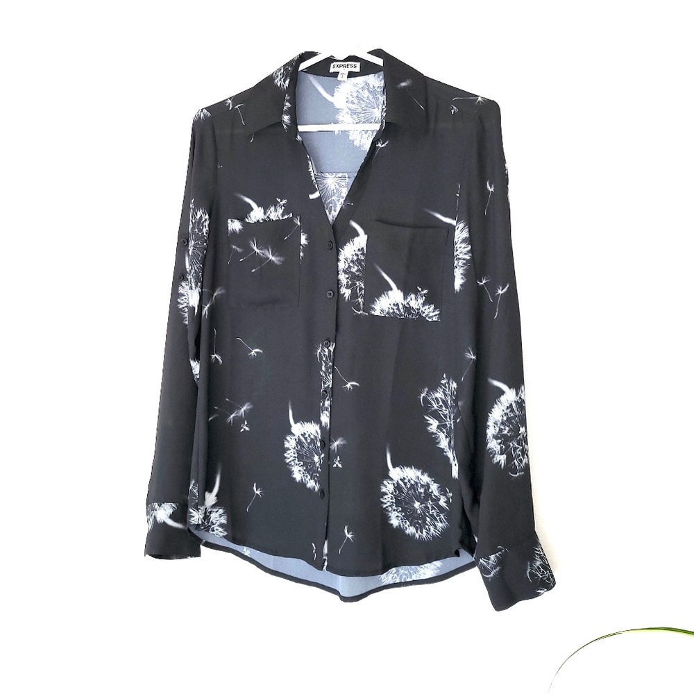 Express Button-Up Blouse/Shirt -  Small